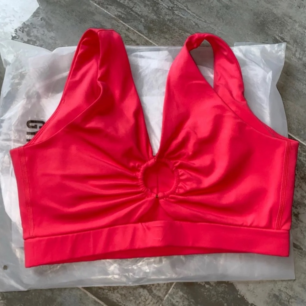 Gymshark Whitney Simmons Sports Bra in Cyber Red
